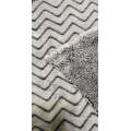 100% Polyester Flannel Fleece Fabric with Minky Stripes